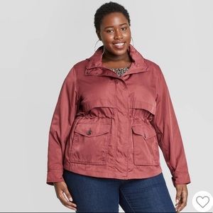 Ava & Viv Water Resistant Rain Jacket Size 1X